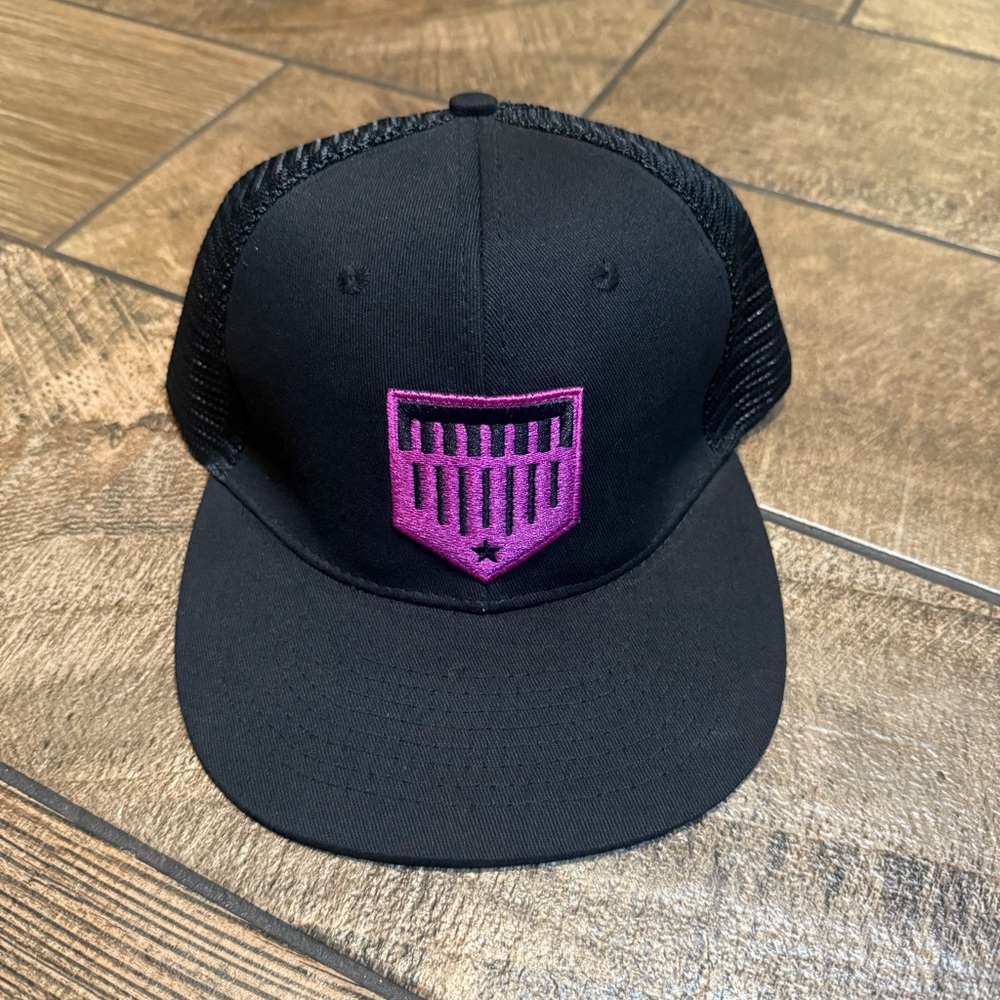 Plate Crate Black and Purple SnapBack Baseball Trucker Style Hat/Cap